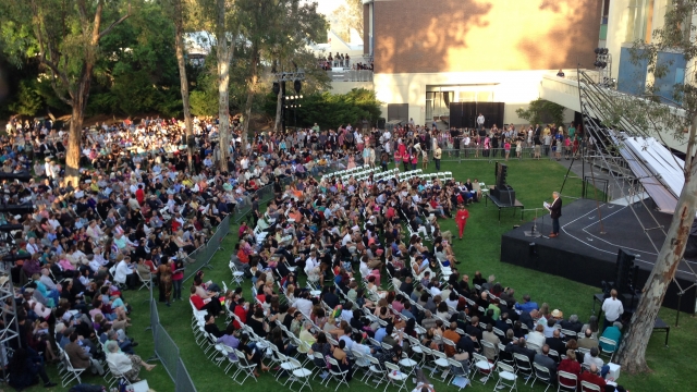 Commencement Speaker Eric Fishl at CalArts Graduation 2013