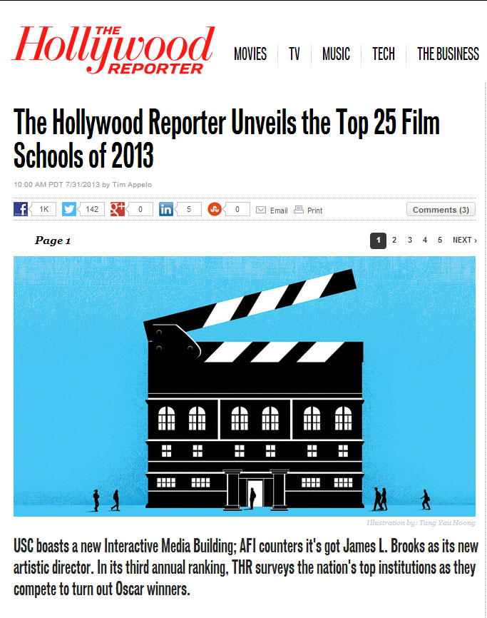 Hollywood Reporter Ranks Calarts As One Of Top 25 Us Film Schools