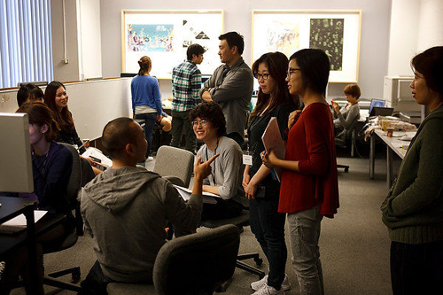 Hongik Students in Mac Lab 1-6-2012