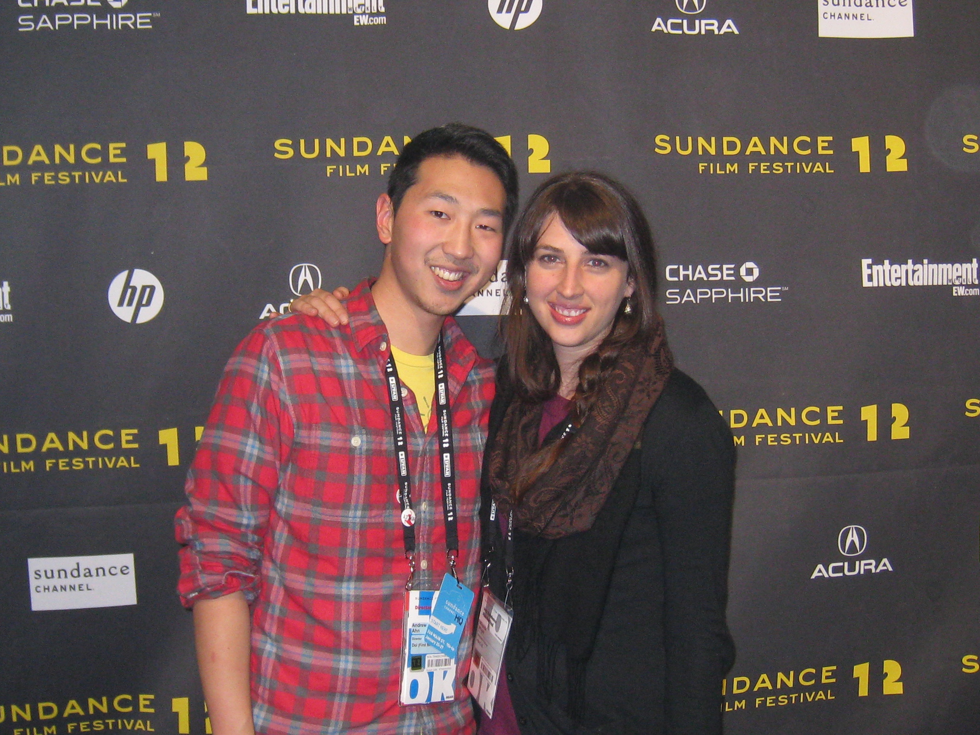 Miranda Wright and me at the Sundance Awards Ceremony