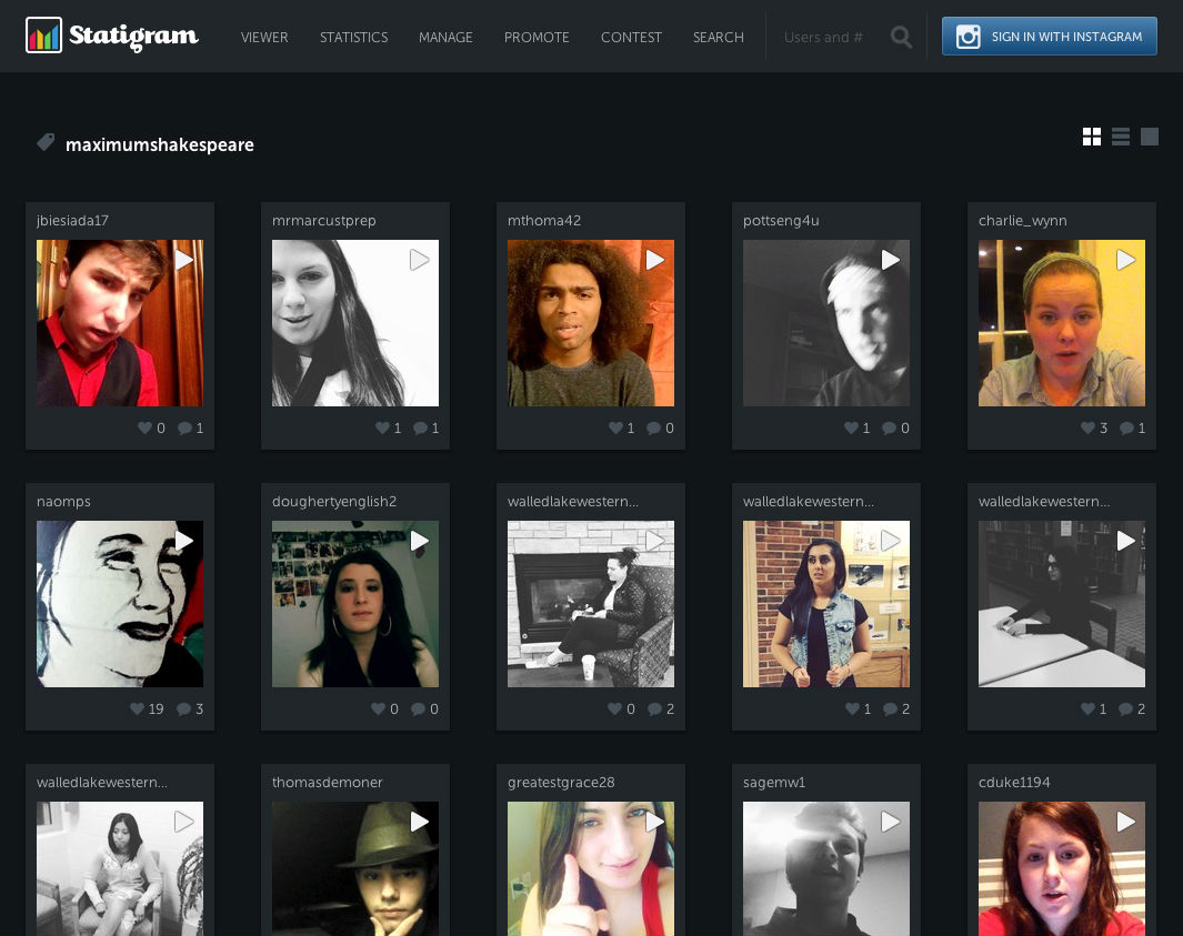 A Social Media Spin on Hamlet