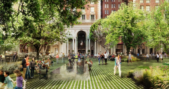 PSQ2- A depiction of the perspective gardens from Agence Ter & Team’s proposal, “The Dynamic Heart of Los Angeles.”