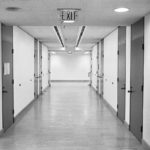 A CalArts hallway in the 1970s